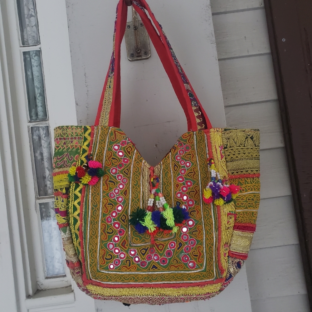 Artisan Banjara Free Spirit Boho People Embroidered bag Handmade Patchwork Bag